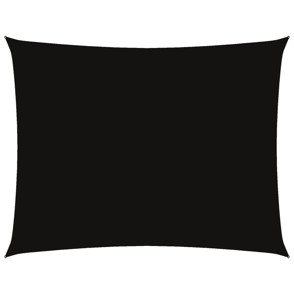 Zonnescherm Rechthoekig 3,5X4,5 M Oxford Stof Zwart 3.5 x 4.5 m