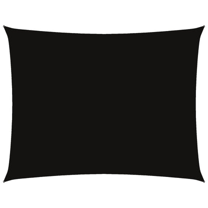 Zonnescherm Rechthoekig 3,5X4,5 M Oxford Stof Zwart 3.5 x 4.5 m