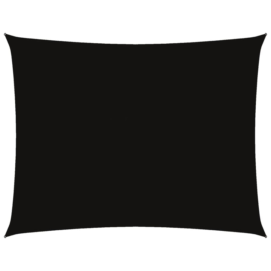 Zonnescherm Rechthoekig 3,5X4,5 M Oxford Stof Zwart 3.5 x 4.5 m