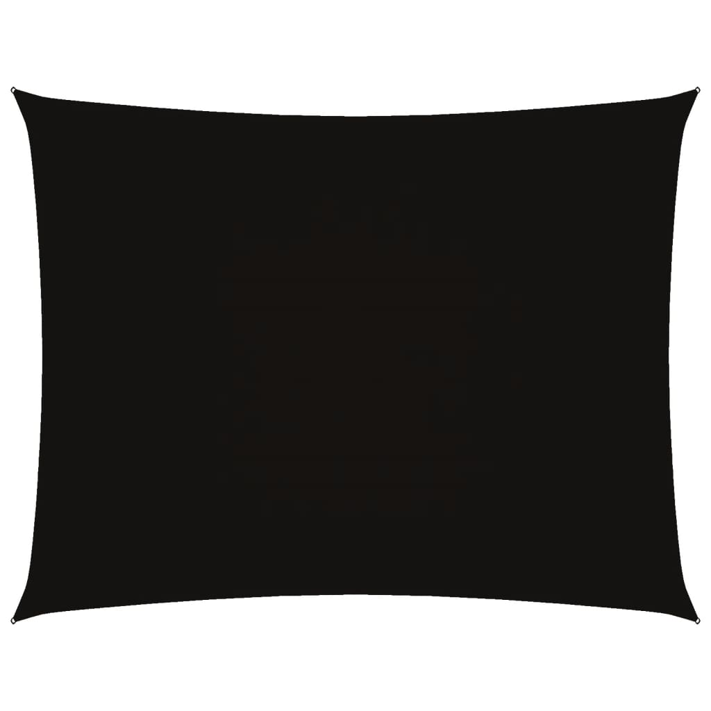 Zonnescherm Rechthoekig 3,5X5 M Oxford Stof Zwart 3.5 x 5 m