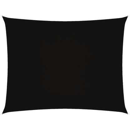 Zonnescherm Rechthoekig 3,5X5 M Oxford Stof Zwart 3.5 x 5 m