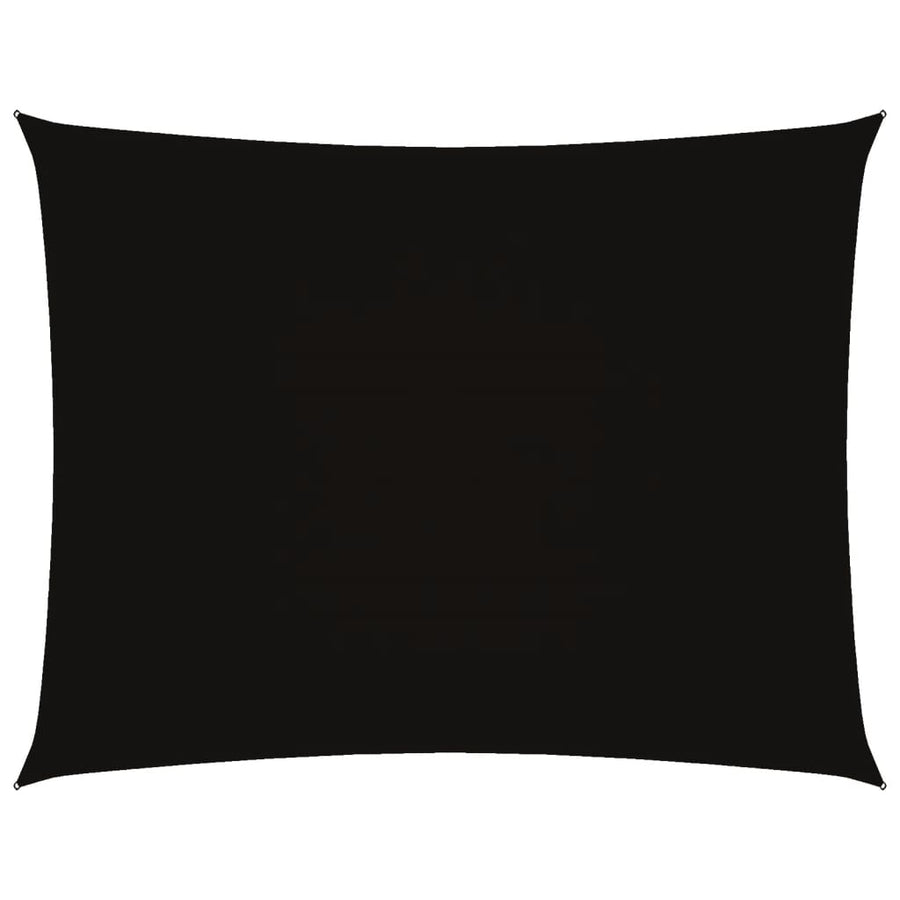 Zonnescherm Rechthoekig 3,5X5 M Oxford Stof Zwart 3.5 x 5 m