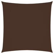 Zonnescherm vierkant 4x4 m bruin oxford stof