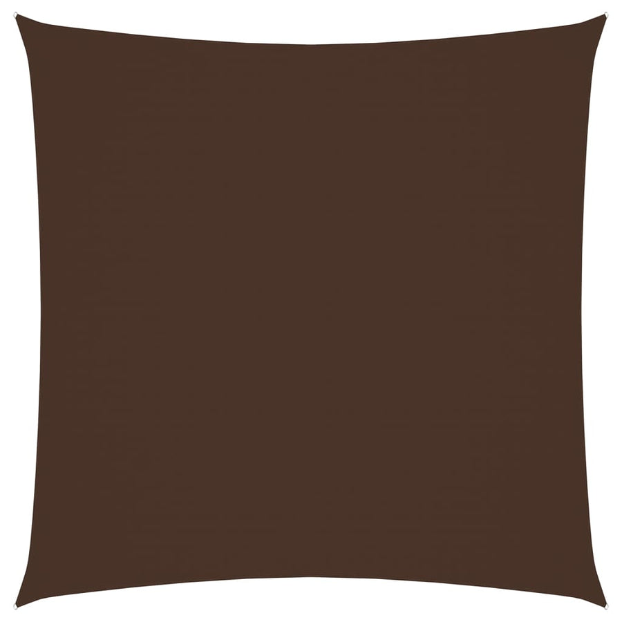Zonnescherm vierkant 4x4 m oxford stof bruin 4 x 4 m Bruin