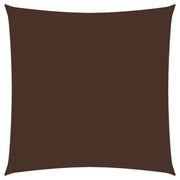 Zonnescherm vierkant 5x5 m bruin oxford stof