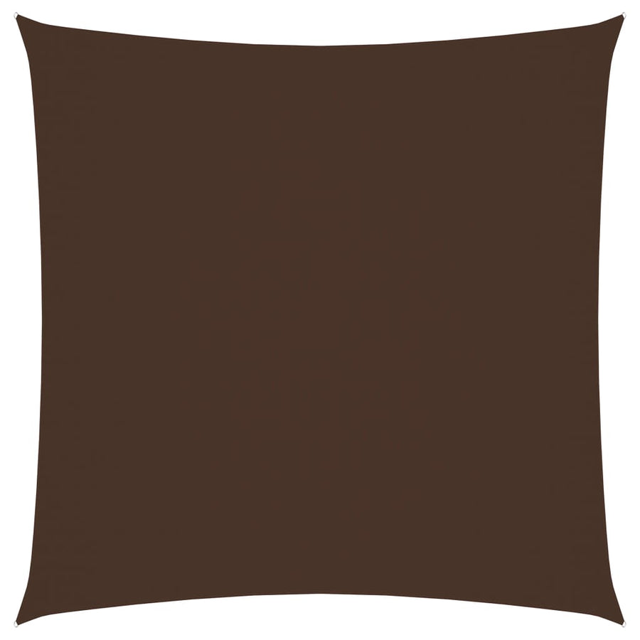Zonnescherm vierkant 6x6 m oxford stof bruin 6 x 6 m Bruin