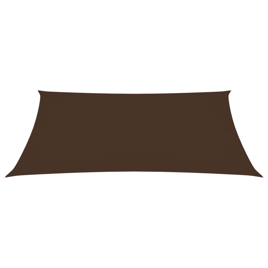 Zonnescherm Rechthoekig Oxford Stof Bruin 2 x 4 m