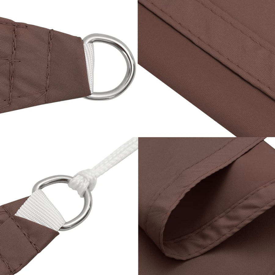 Zonnescherm Rechthoekig 2X4,5 M Oxford Stof Bruin 2 x 4.5 m