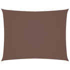 Zonnescherm rechthoek 3x6 m bruin oxford stof