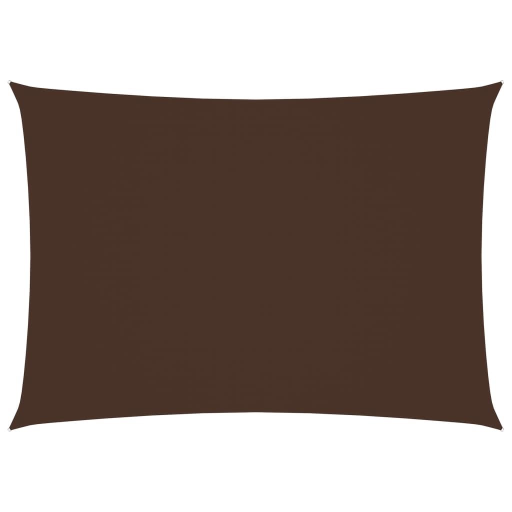 Zonnescherm Rechthoekig 3,5X5 M Oxford Stof Bruin Bruin 3.5 x 5 m