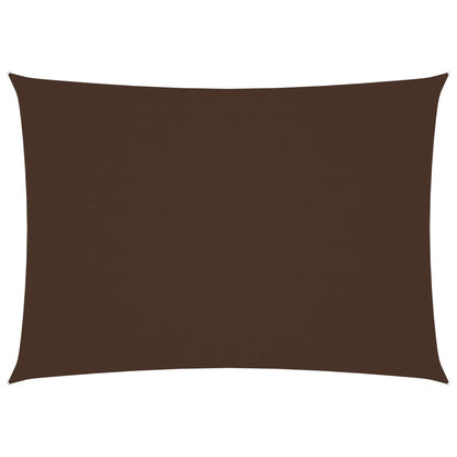 Zonnescherm Rechthoekig 3,5X5 M Oxford Stof Bruin Bruin 3.5 x 5 m
