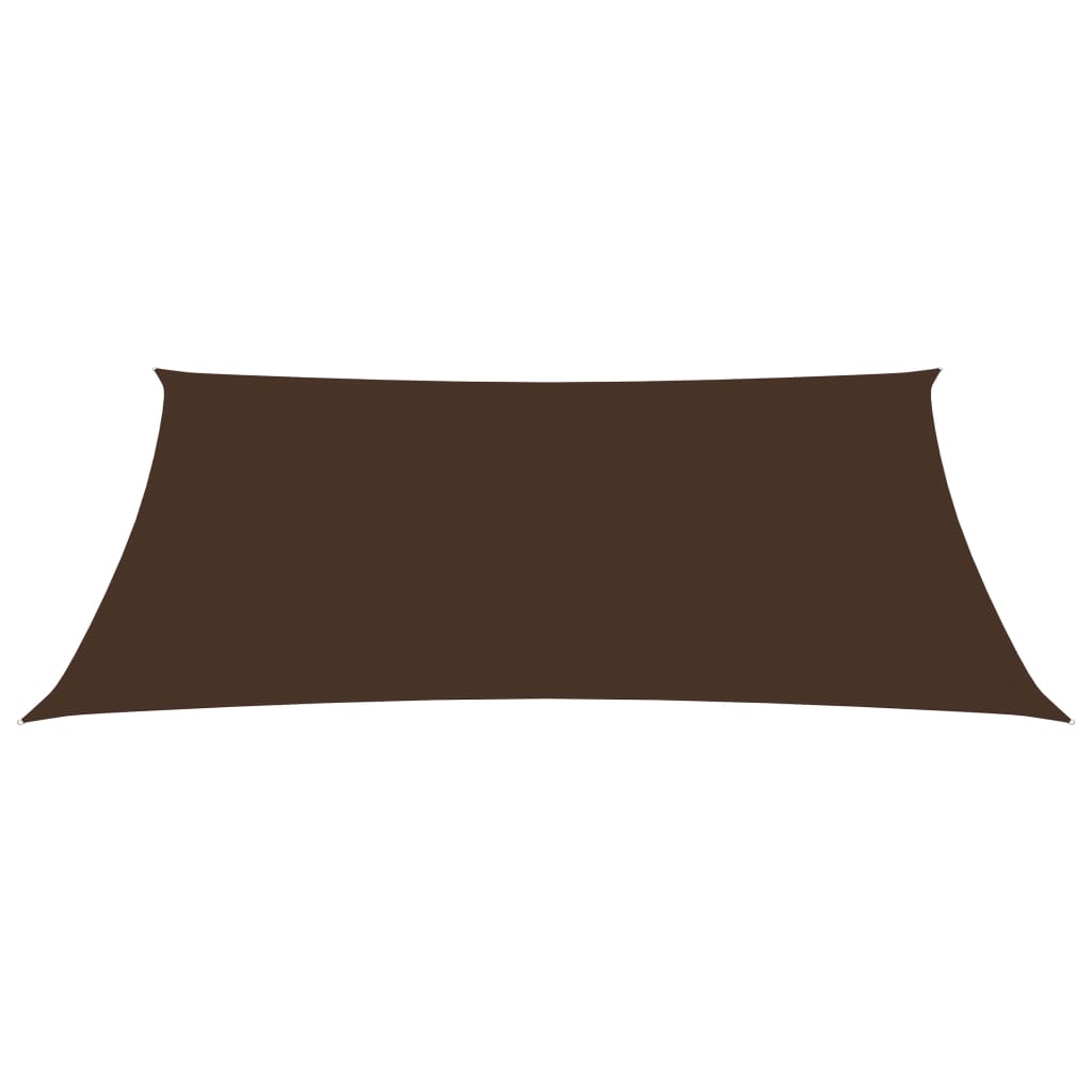 Zonnescherm Rechthoekig 3,5X5 M Oxford Stof Bruin Bruin 3.5 x 5 m