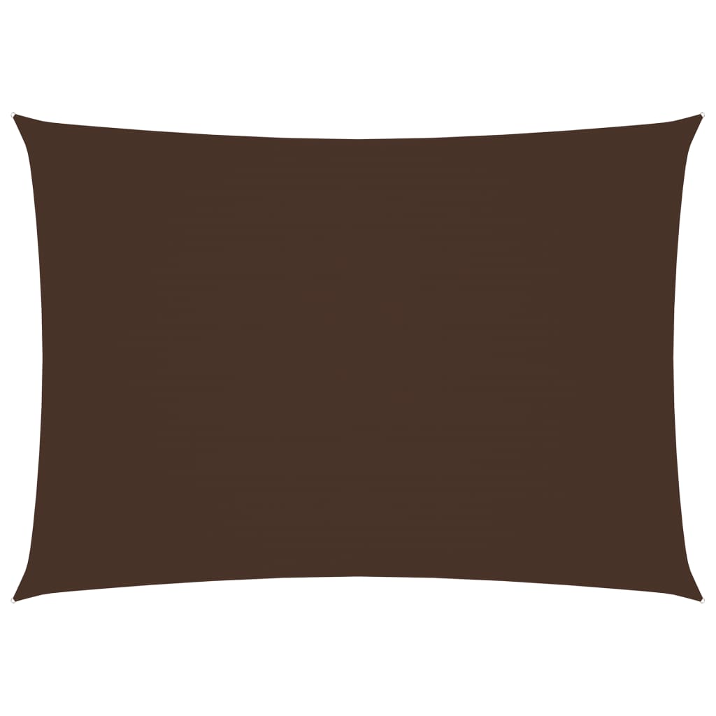Zonnescherm rechthoekig 5x7 m oxford stof bruin