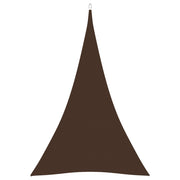 Zonnedoek driehoek 4x5x5 m bruin oxford stof
