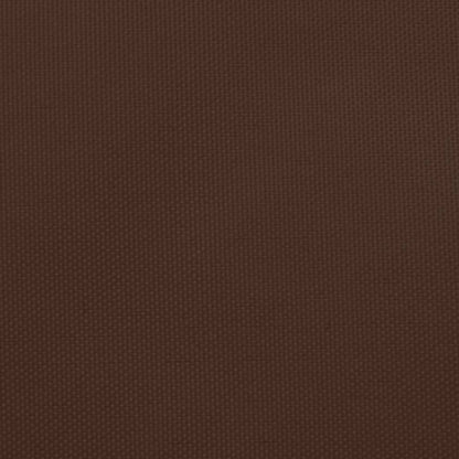 Zonnescherm Driehoekig Oxford Stof 5 x 6 x 6 m Bruin