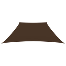 Zonnezeil Trapezium Oxford Stof 2/4 x 3 m Bruin