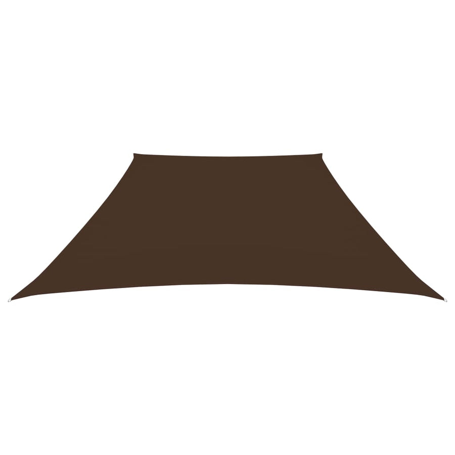 Zonnezeil Trapezium Oxford Stof 2/4 x 3 m Bruin