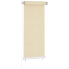 Rolgordijn voor buiten 60x140 cm HDPE crèmekleurig 60 x 140 cm Crème