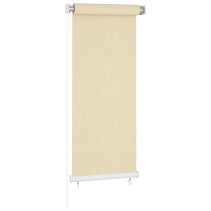 Rolgordijn Voor Buiten Hdpe Crèmekleurig 60 x 140 cm