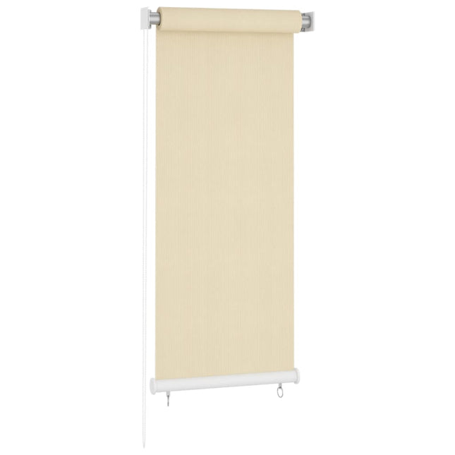 Rolgordijn voor buiten 60x140 cm HDPE crèmekleurig 60 x 140 cm Crème