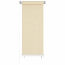 Rolgordijn Voor Buiten Hdpe Crèmekleurig 60 x 140 cm