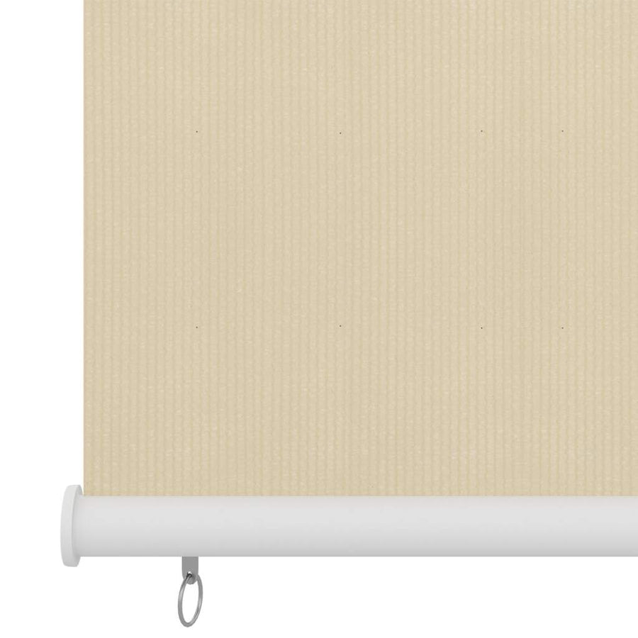 Rolgordijn Voor Buiten Hdpe Crèmekleurig 60 x 140 cm
