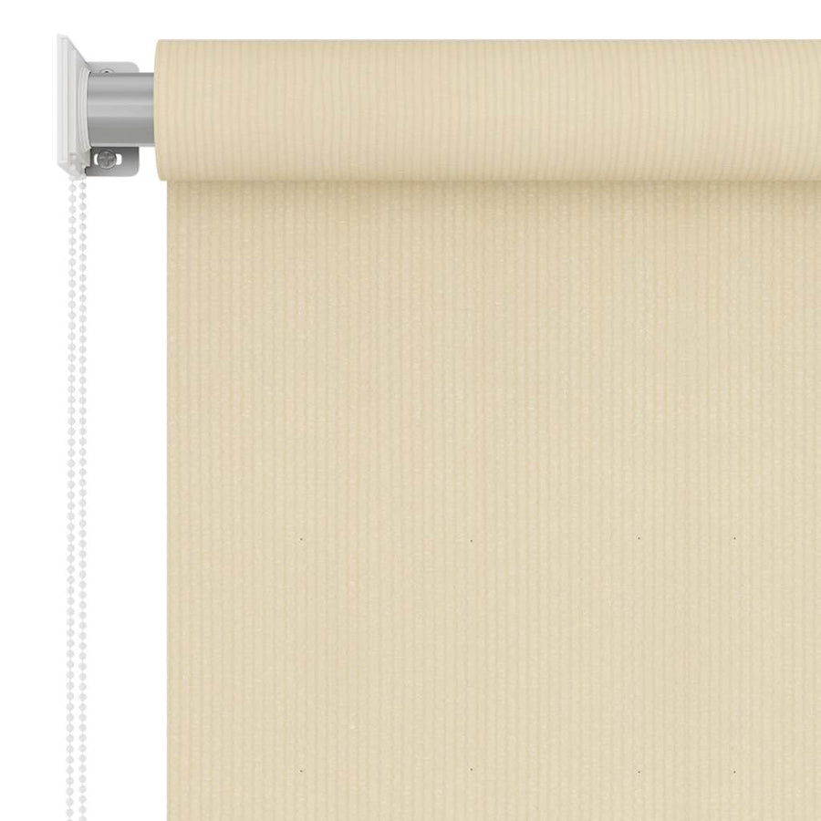 Rolgordijn Voor Buiten Hdpe Crèmekleurig 60 x 140 cm
