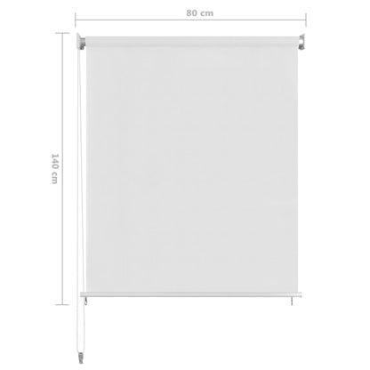 Rolgordijn Voor Buiten 80X140 Cm Hdpe 140 x 80 cm