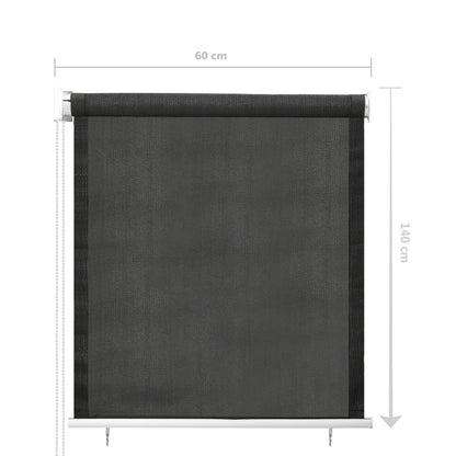 Rolgordijn Voor Buiten Antracietkleurig 60 x 140 cm