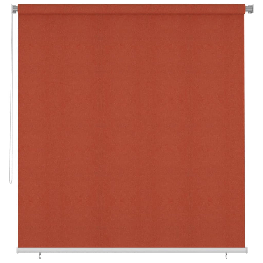 Rolgordijn voor buiten 225(B)x230(H) cm HDPE terracottakleurig