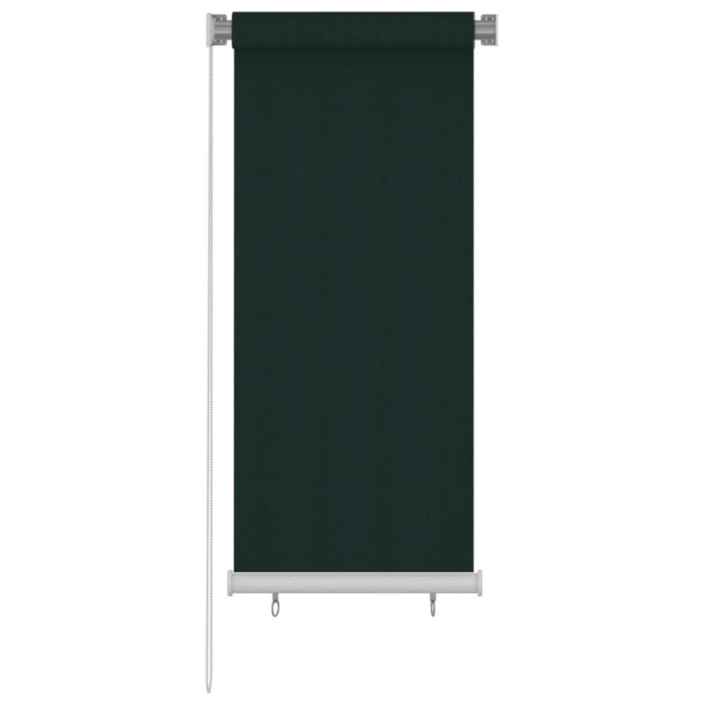 Rolgordijn voor buiten 60x140 cm HDPE donkergroen
