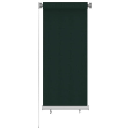 Rolgordijn voor buiten 60x140 cm HDPE donkergroen