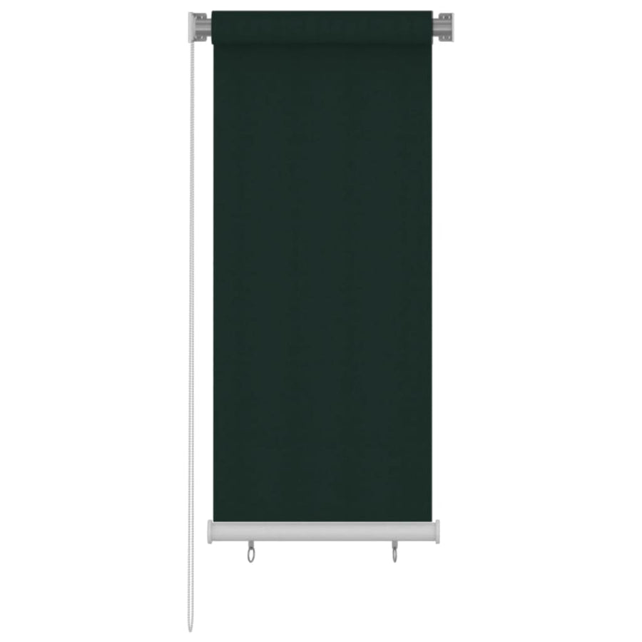 Rolgordijn voor buiten 60x140 cm HDPE donkergroen