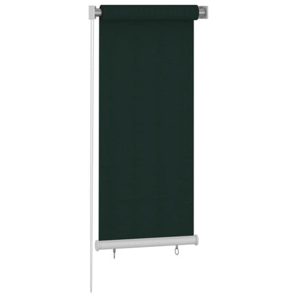 Rolgordijn voor buiten 60x140 cm HDPE donkergroen