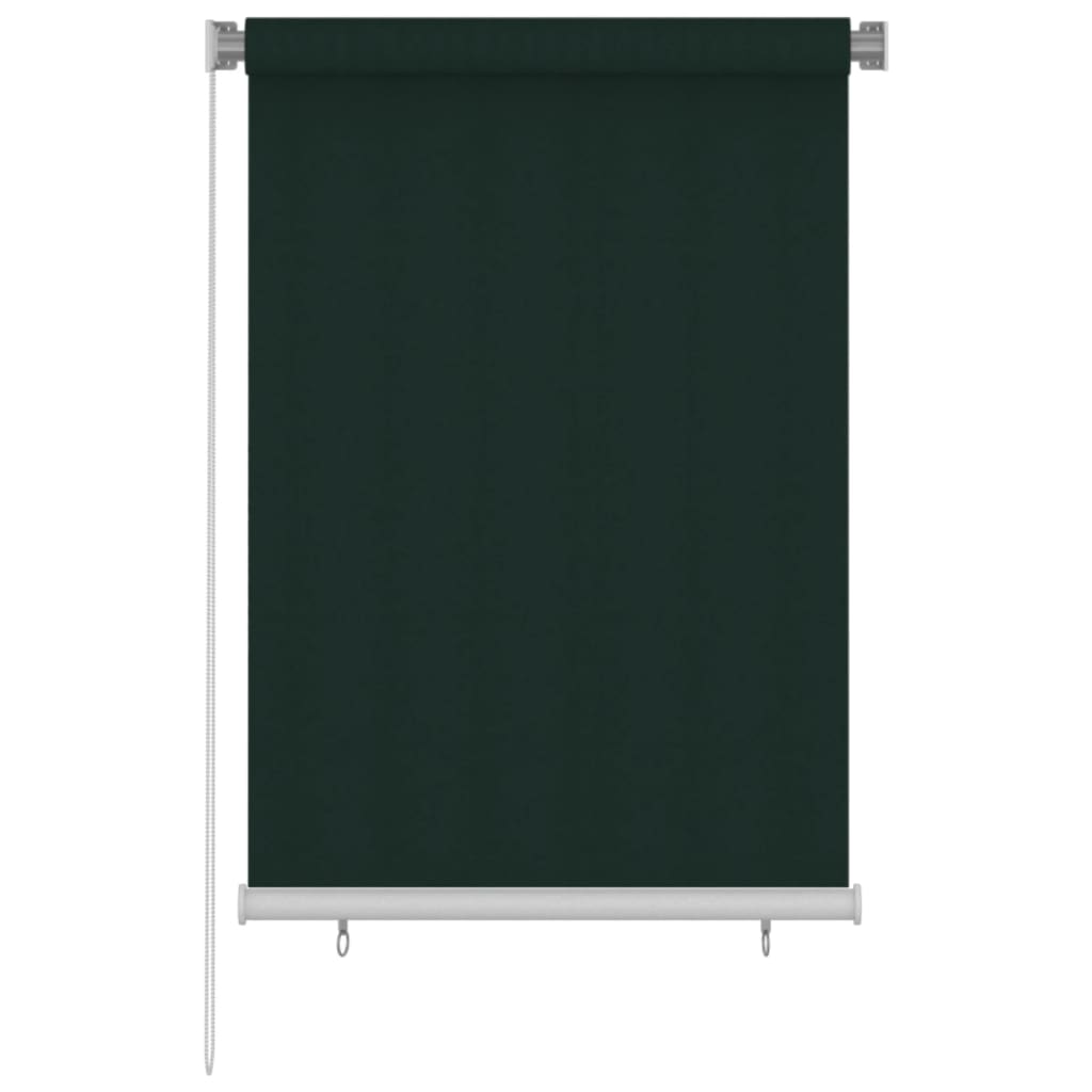 Rolgordijn voor buiten 100x140 cm HDPE donkergroen