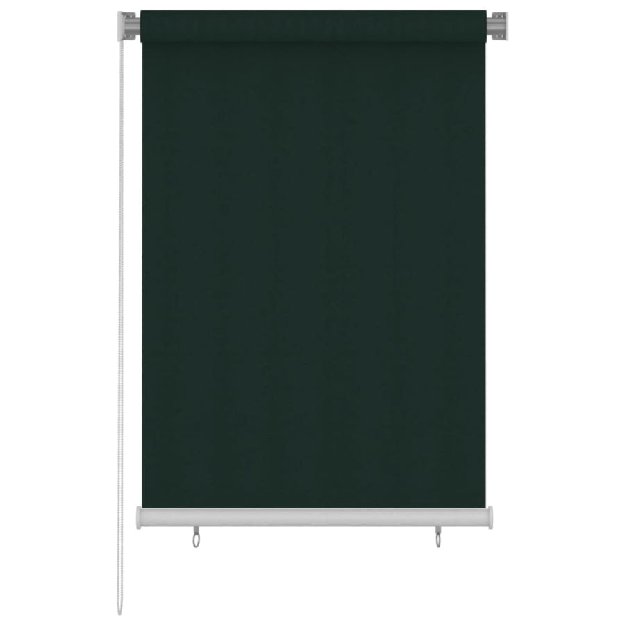 Rolgordijn voor buiten 100x140 cm HDPE donkergroen