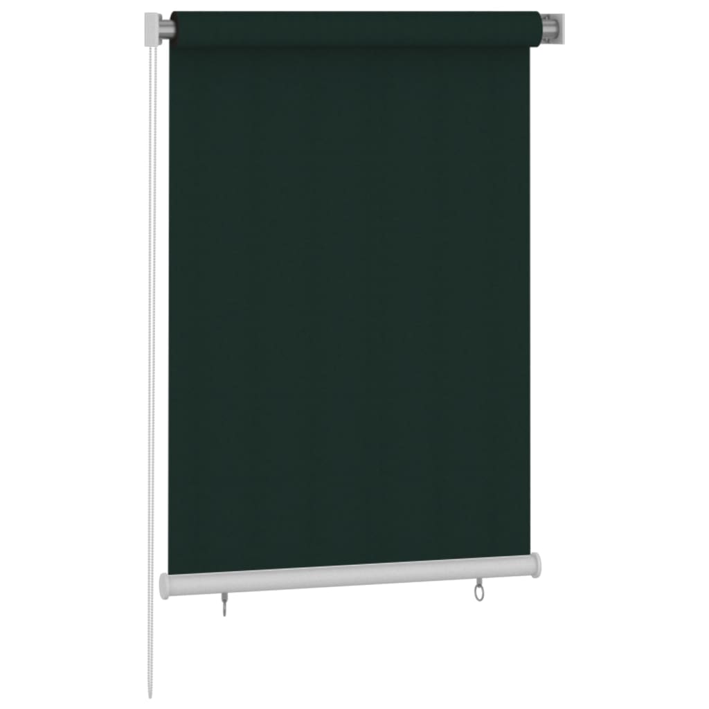 Rolgordijn voor buiten 100x140 cm HDPE donkergroen