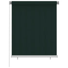 Buitenrollgordijn 120x140 cm HDPE donkergroen