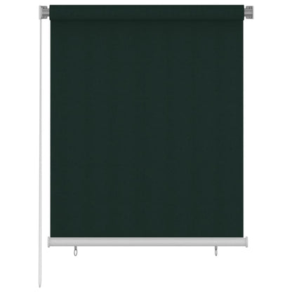 Rolgordijn voor buiten 120x140 cm HDPE donkergroen
