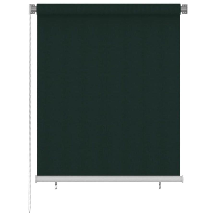 Rolgordijn voor buiten 120x140 cm HDPE donkergroen