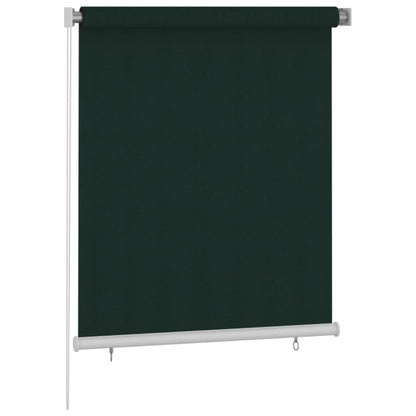 Rolgordijn voor buiten 120x140 cm HDPE donkergroen