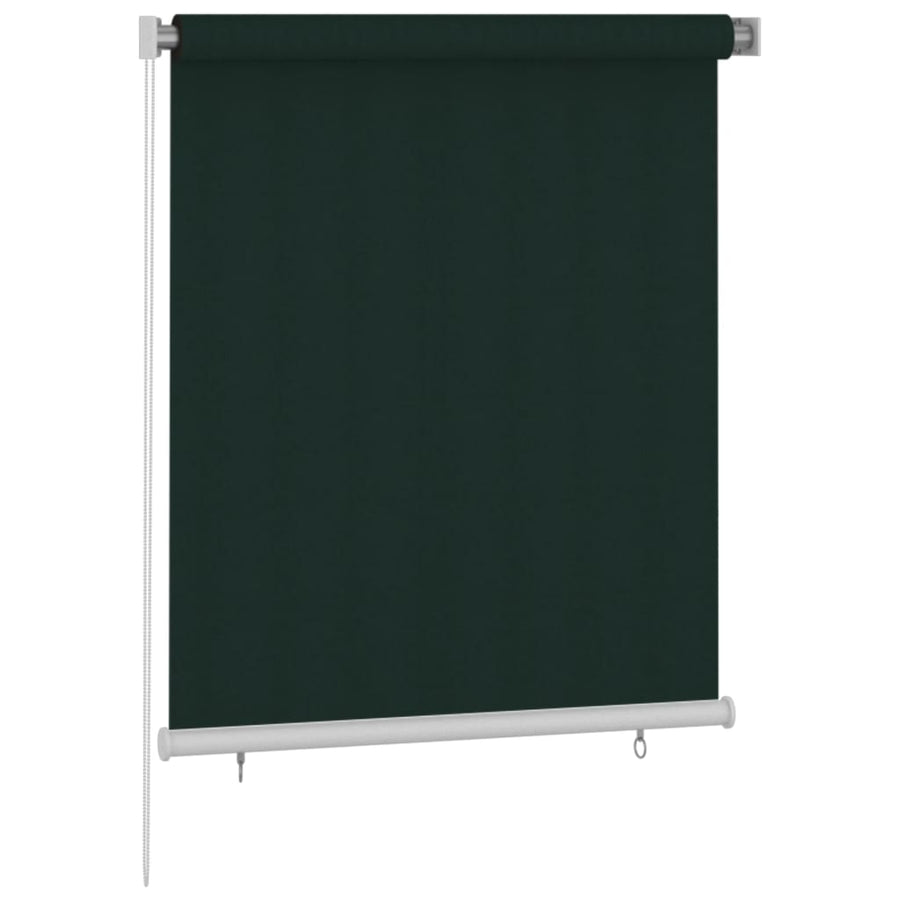 Rolgordijn voor buiten 120x140 cm HDPE donkergroen