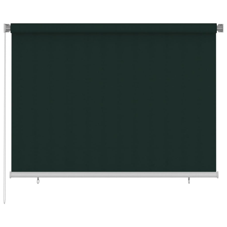 Rolgordijn voor buiten 200x140 cm HDPE donkergroen