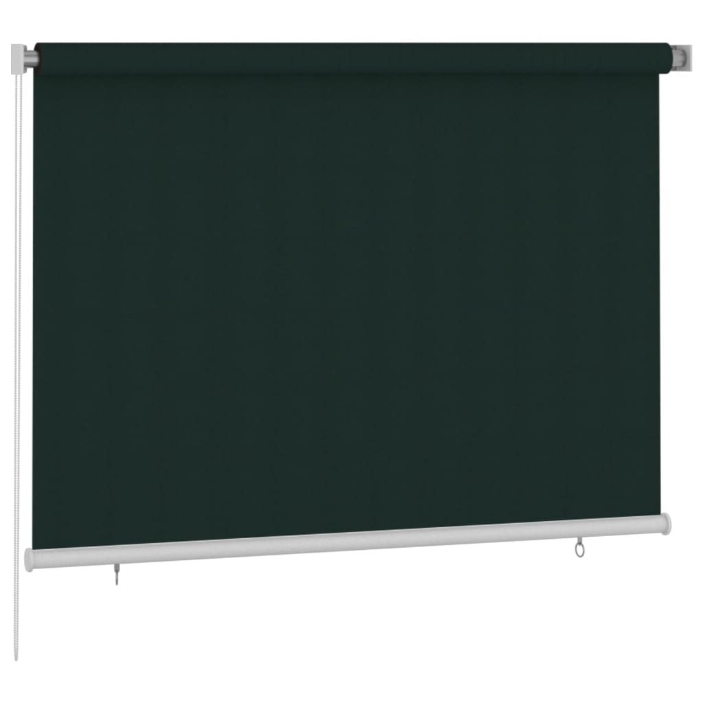 Rolgordijn voor buiten 200x140 cm HDPE donkergroen