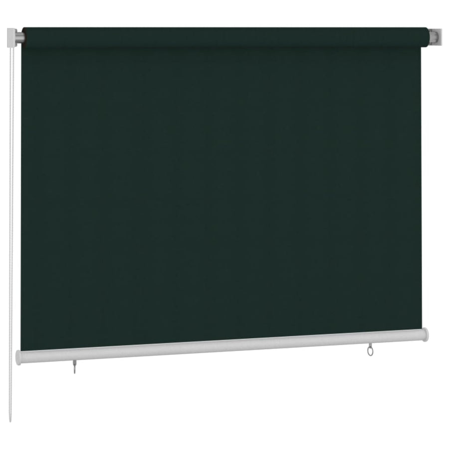 Rolgordijn voor buiten 200x140 cm HDPE donkergroen