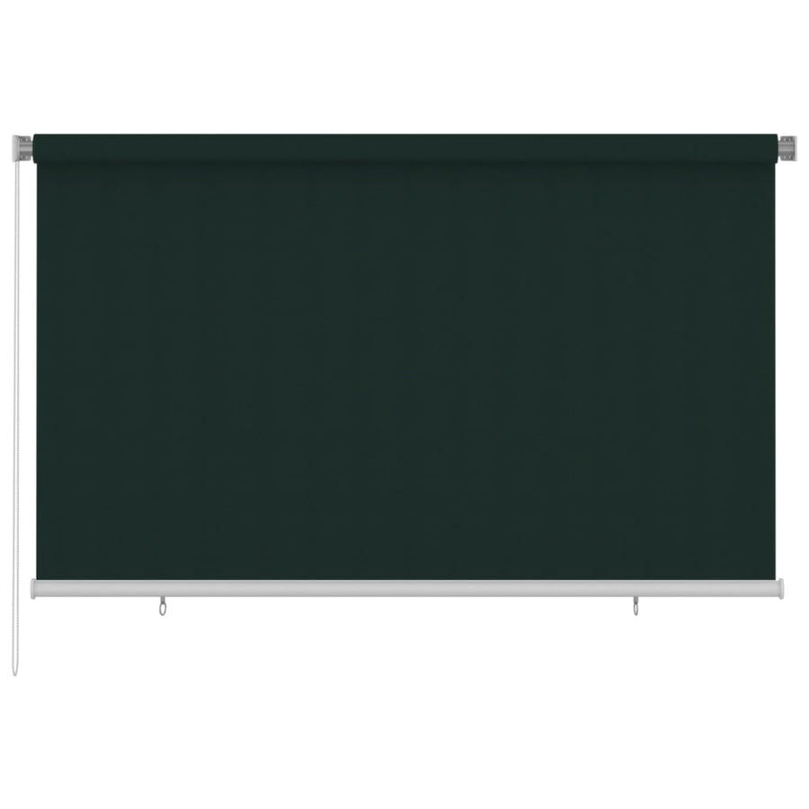 Rolgordijn voor buiten 240x140 cm HDPE donkergroen