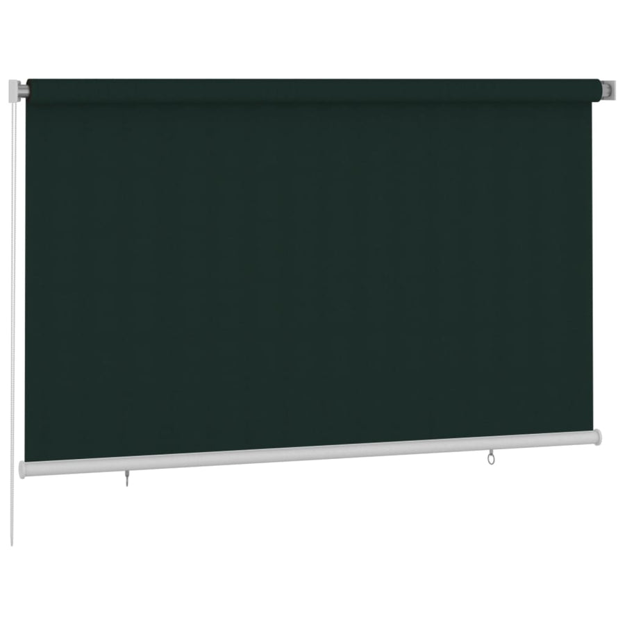 Rolgordijn voor buiten 240x140 cm HDPE donkergroen