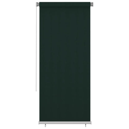 Rolgordijn voor buiten 100x230 cm HDPE donkergroen