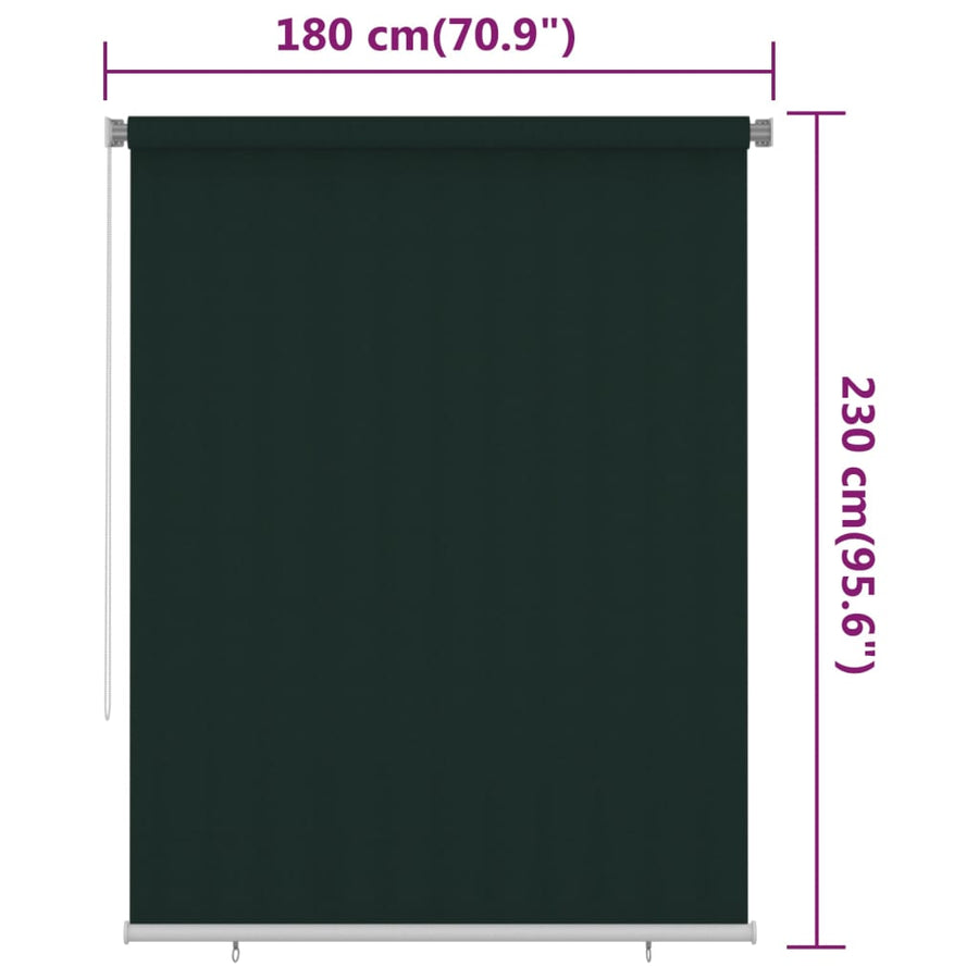 Rolgordijn Voor Buiten Hdpe 180 x 230 cm