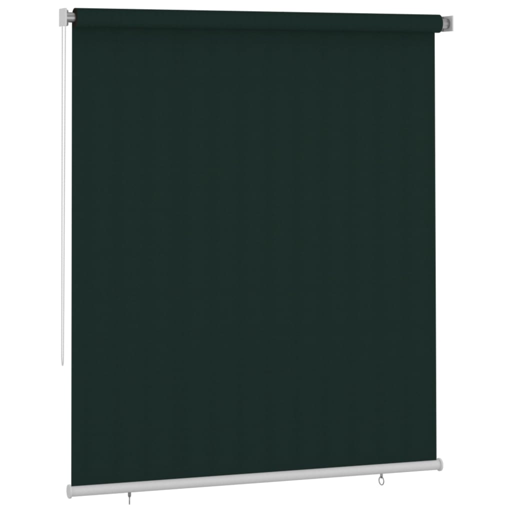 Rolgordijn voor buiten 200x230 cm HDPE donkergroen